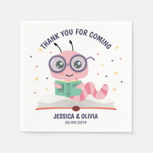 Roze koekjesthema servet