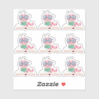 Roze koekjesthema Sticker
