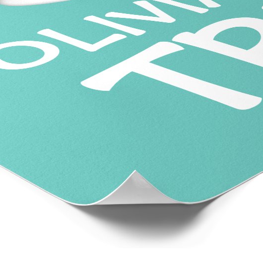 Roze koekjestower - Sweet-tenteken Poster (Hoek)