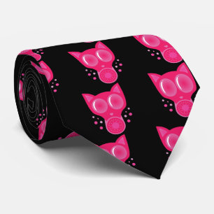 Roze koelmasker stropdas