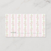 Roze Koets Luier Raffle Kaart (Achterkant)