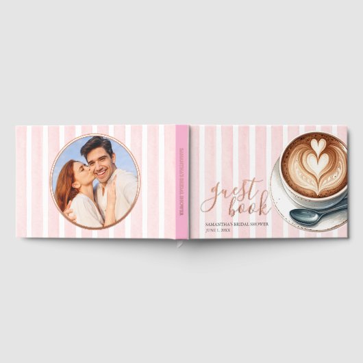 Roze Koffie Bruidsmeisjesfeest Gastenboek (Volledig)