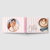 Roze Koffie Bruidsuitje Gastenboek (Volledig)