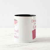 Roze Koffie en Boek Lover Mok (Center)