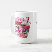 ROZE KOFFIE IS MIJN MINNAAR KOFFIEMOK (Voorkant links)