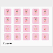 Roze koffie is mijn Valentijn Cute Sticker (Vel)