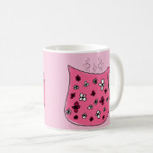 Roze koffie koffiemok (Voorkant rechts)