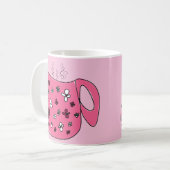 Roze koffie koffiemok (Voorkant links)
