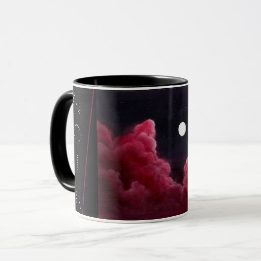 Roze koffie Mok (Voorkant links)