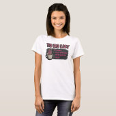 Roze KOFFIE SPELEN MET HOND Origineel Design T-shirt (Voorkant volledig)