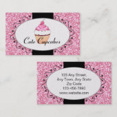 Roze koffiebakkerij visitekaartje (Voorkant / Achterkant)