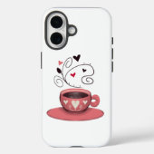 Roze koffiebeker Case-Mate iPhone case (Achterkant)