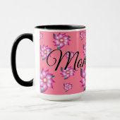 Roze koffiebeker mok (Links)