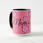 Roze koffiebeker mok (Voorkant links)