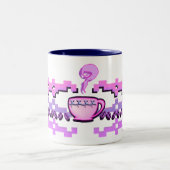 Roze koffieboon Fair Isle Tweekleurige Koffiemok (Center)