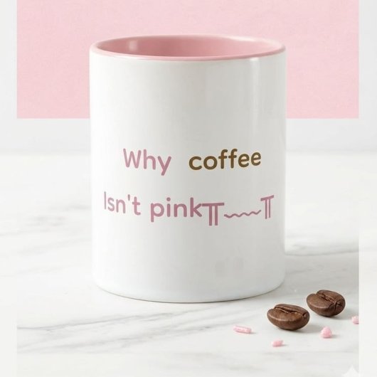 Roze koffiemok mok