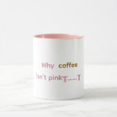 Roze koffiemok mok (Midden)
