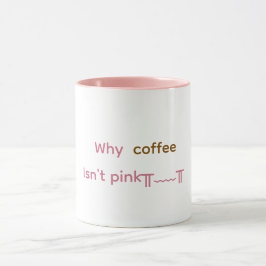 Roze koffiemok mok (Midden)