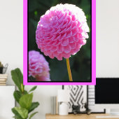 Roze kogelventilator poster (Thuiskantoor)