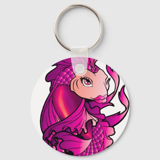 Roze koi sleutelhanger (Voorkant)