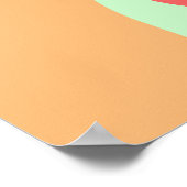 Roze Kokeshi Japanse poppenkamer Poster (Hoek)