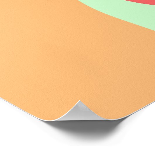 Roze Kokeshi Japanse poppenkamer Poster (Hoek)