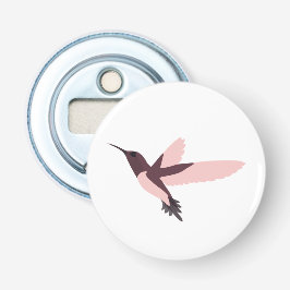 roze kolibrie button flesopener