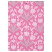 Roze Kolibrie Coquette Gepersonaliseerde bloemen Klembord (Achterkant)