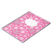 Roze Kolibrie Coquette Gepersonaliseerde Compositi Notitieboek (Linkerzijde)