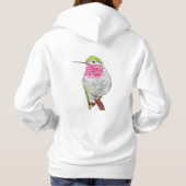 Roze Kolibrie Hoodie (Achterkant)