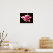 Roze Kolomventiel Sluiten Poster (Keuken)