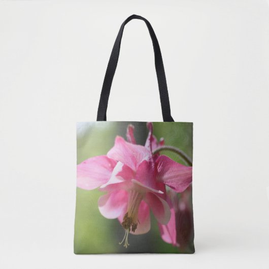 Roze Kolomventiel Sluiten Tote Bag (Voorkant)