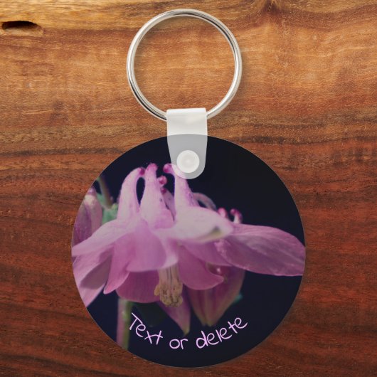 Roze Kolomventilator op maat Sleutelhanger (Voorkant)