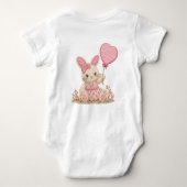 Roze Konijn Ballon Romper (Achterkant)