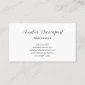 Roze konijn & ei gevormd huis kawaii stijl visitekaartje (Achterkant)