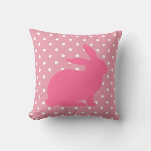 Roze Konijn en Stippen Kussen (Voorkant)