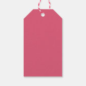 Roze konijn feestje cadeaulabel (Achterkant)