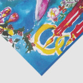 ROZE KONIJN, KERSTDECOR, KAARSEN, HOLLYBERRIES TISSUEPAPIER (Detail)