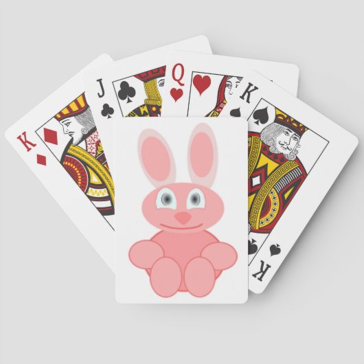 ROZE KONIJN KONIJN SPEELKAARTEN (Achterkant)