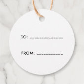 Roze konijn met bril label voor verjaardagsfeestje (Achterkant)