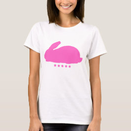 Roze Konijn met Sterren T-shirt