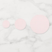 Roze konijn verjaardag confetti (Achterkanten)