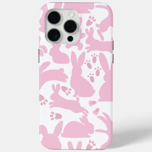 Roze Konijnen Patroon Case-Mate iPhone Case (Achterkant)