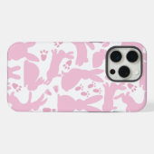 Roze Konijnen Patroon iPhone Hoesje (Achterkant horizontaal)