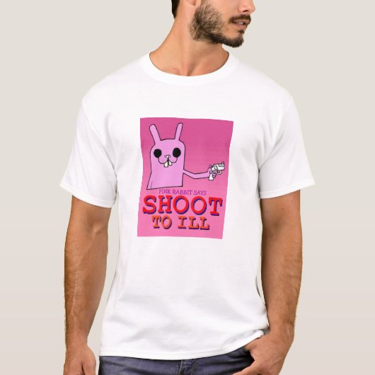 Roze konijnensa t-shirt (Voorkant)
