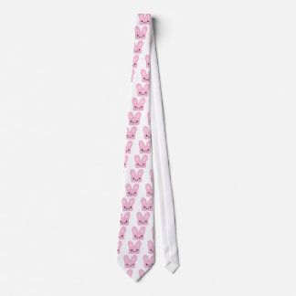 roze konijntje stropdas