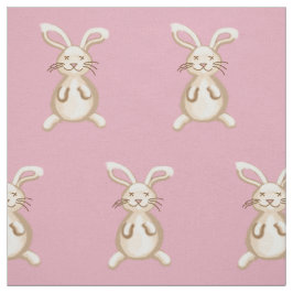 Roze konijntjes stof