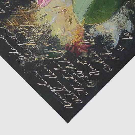 Roze Koning Protea Bloem Decoupage Tissuepapier (Detail)