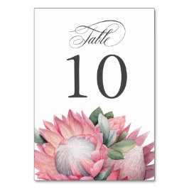 Roze Koning Protea Boeket Tafelnummer