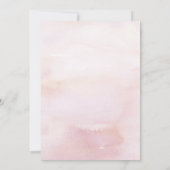 Roze Koning Protea en Pampas Gras Moderne Bruiloft Kaart (Achterkant)